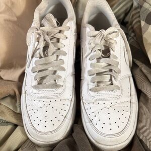 Classic White Leather Nike Sneakers